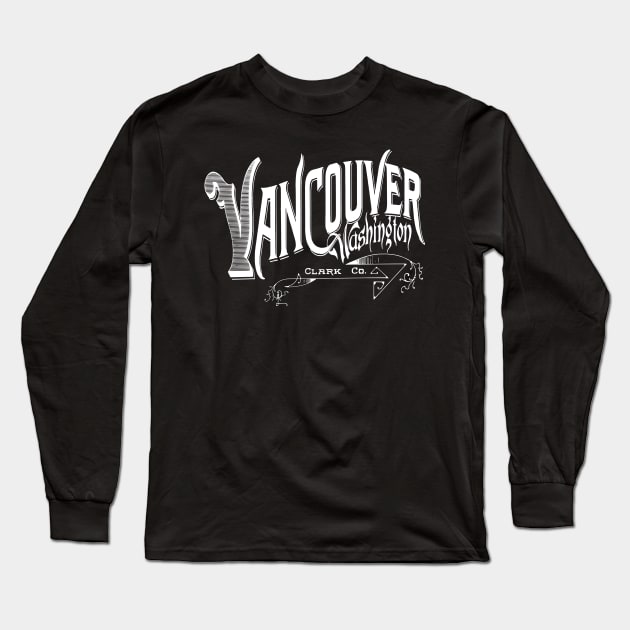 Vintage Vancouver, WA Long Sleeve T-Shirt by DonDota